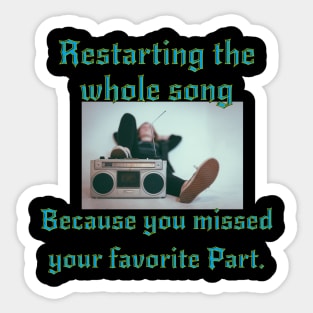 Music meme Sticker